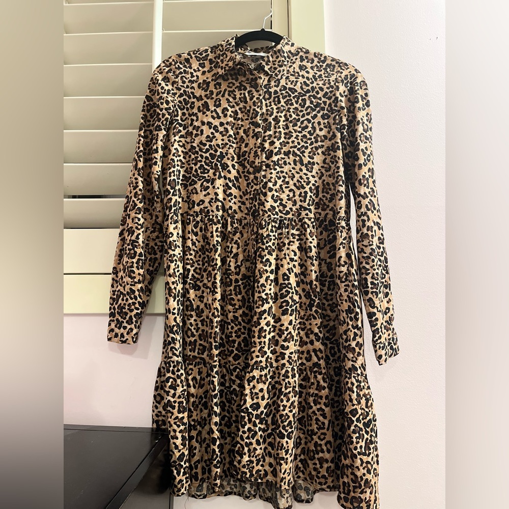 Stradivarius Leopard Print Dress